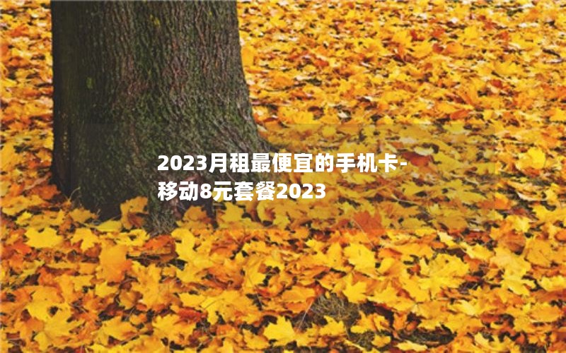 2023月租最便宜的手机卡-移动8元套餐2023