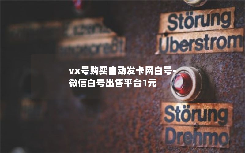 vx号购买自动发卡网白号-微信白号出售平台1元