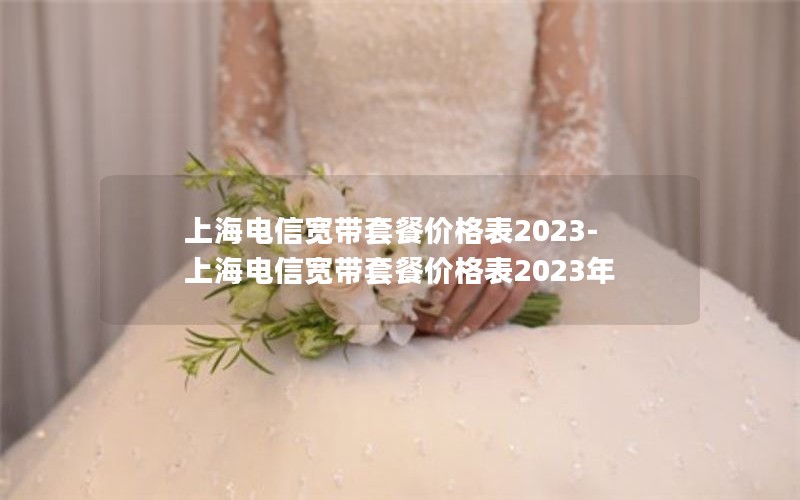 上海电信宽带套餐价格表2023-上海电信宽带套餐价格表2023年
