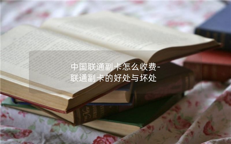 中国联通副卡怎么收费-联通副卡的好处与坏处