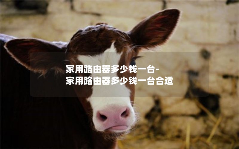 家用路由器多少钱一台-家用路由器多少钱一台合适