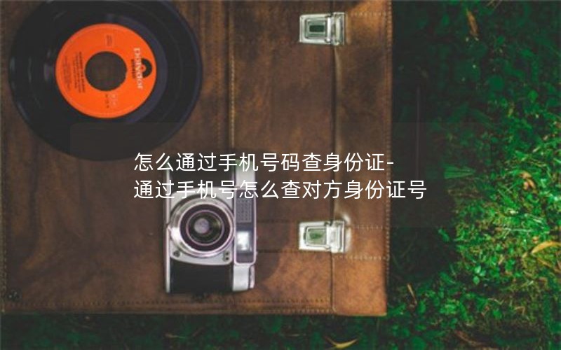 怎么通过手机号码查身份证-通过手机号怎么查对方身份证号