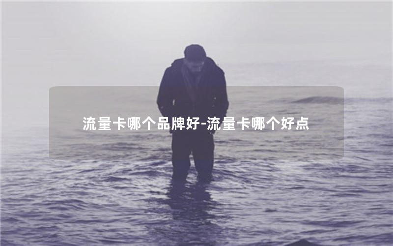 流量卡哪个品牌好-流量卡哪个好点