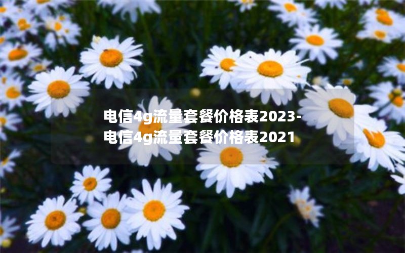 电信4g流量套餐价格表2023-电信4g流量套餐价格表2021