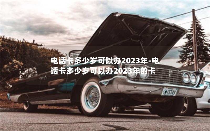 电话卡多少岁可以办2023年-电话卡多少岁可以办2023年的卡
