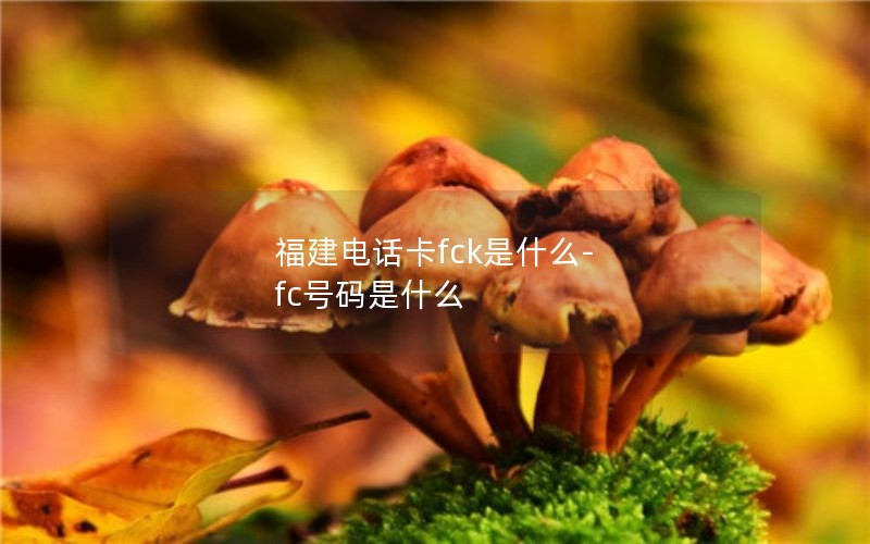 福建电话卡fck是什么-fc号码是什么
