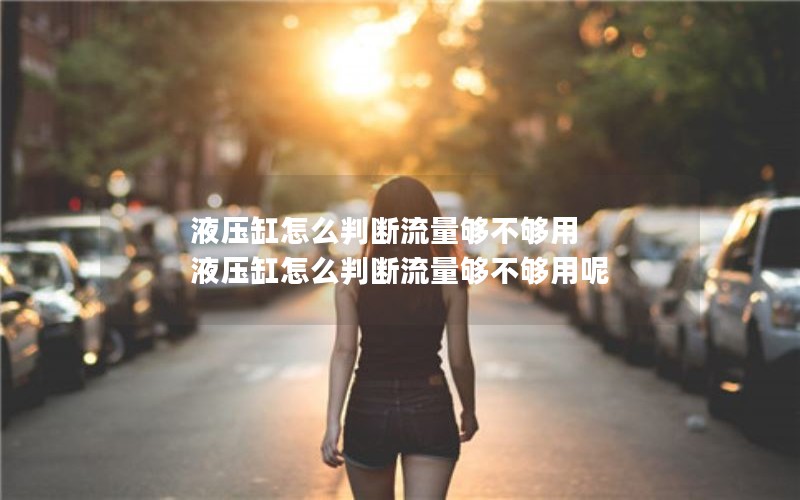 液压缸怎么判断流量够不够用 液压缸怎么判断流量够不够用呢