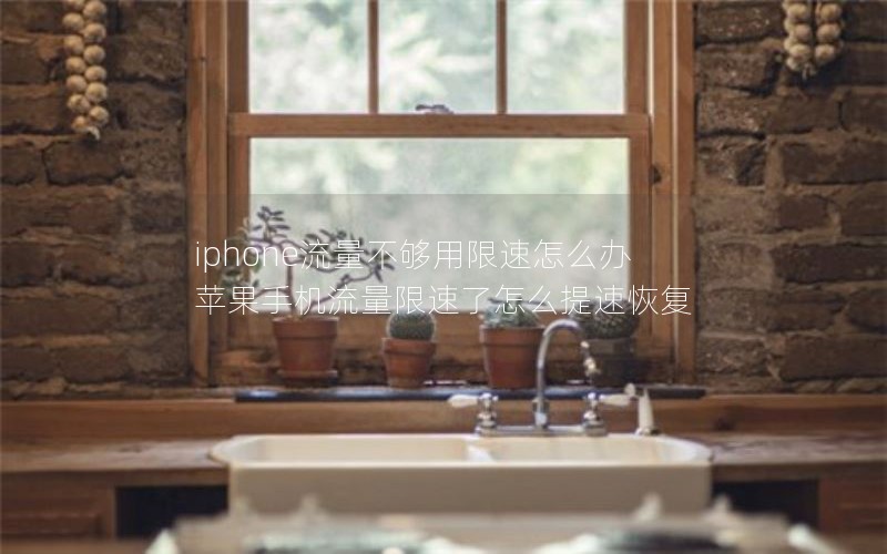 iphone流量不够用限速怎么办 苹果手机流量限速了怎么提速恢复