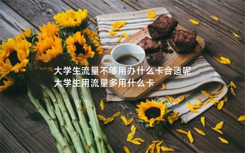 大学生流量不够用办什么卡合适呢 大学生用流量多用什么卡