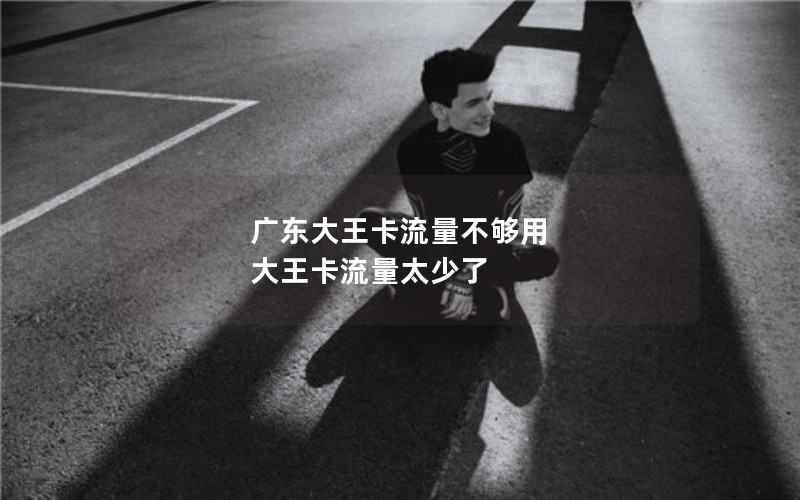 广东大王卡流量不够用 大王卡流量太少了