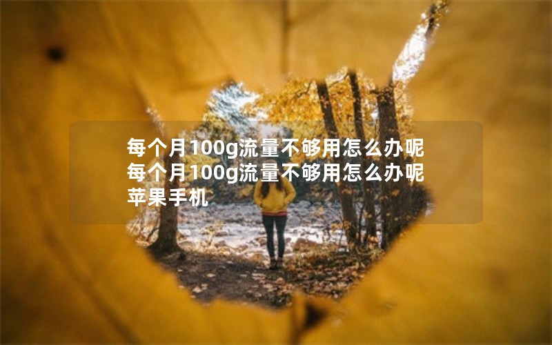 每个月100g流量不够用怎么办呢 每个月100g流量不够用怎么办呢苹果手机