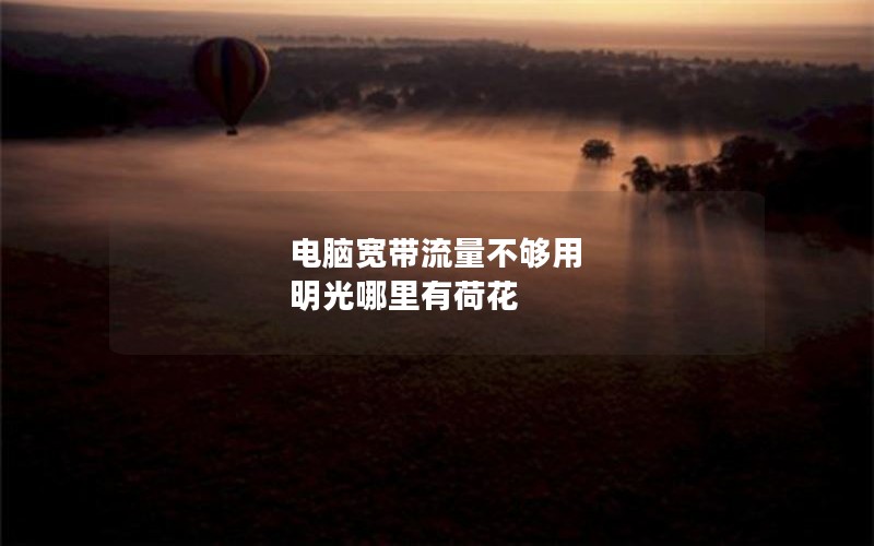 电脑宽带流量不够用 明光哪里有荷花