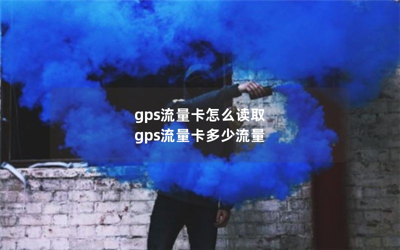 gps流量卡怎么读取 gps流量卡多少流量