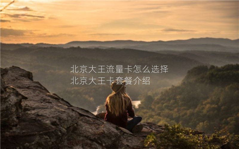 北京大王流量卡怎么选择 北京大王卡套餐介绍