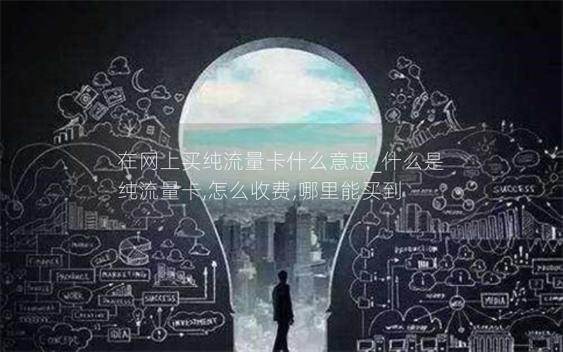 在网上买纯流量卡什么意思_什么是纯流量卡,怎么收费,哪里能买到