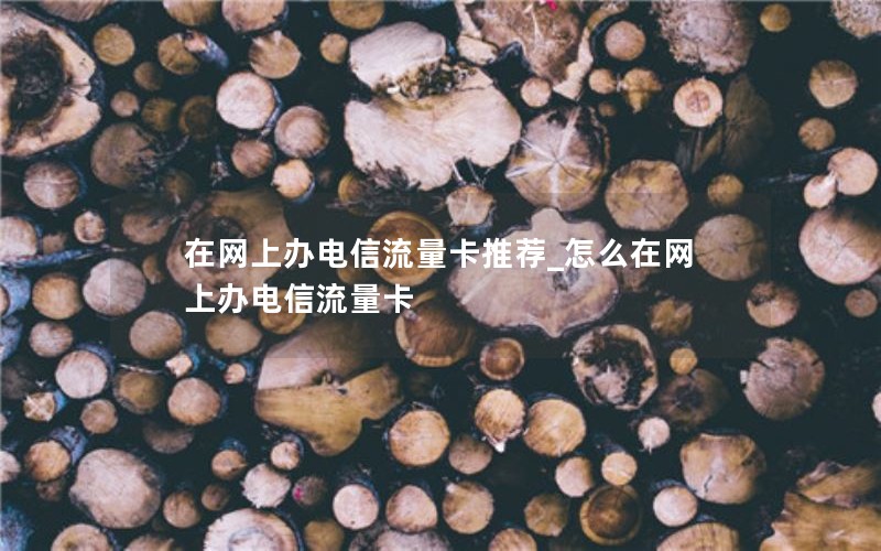 在网上办电信流量卡推荐_怎么在网上办电信流量卡