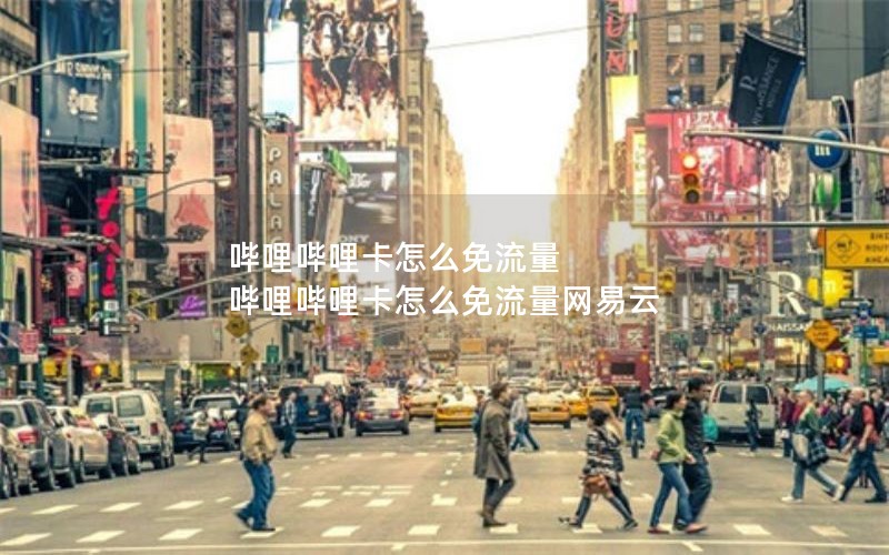 哔哩哔哩卡怎么免流量 哔哩哔哩卡怎么免流量网易云