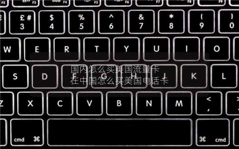 国内怎么买美国流量卡 在中国怎么买美国电话卡