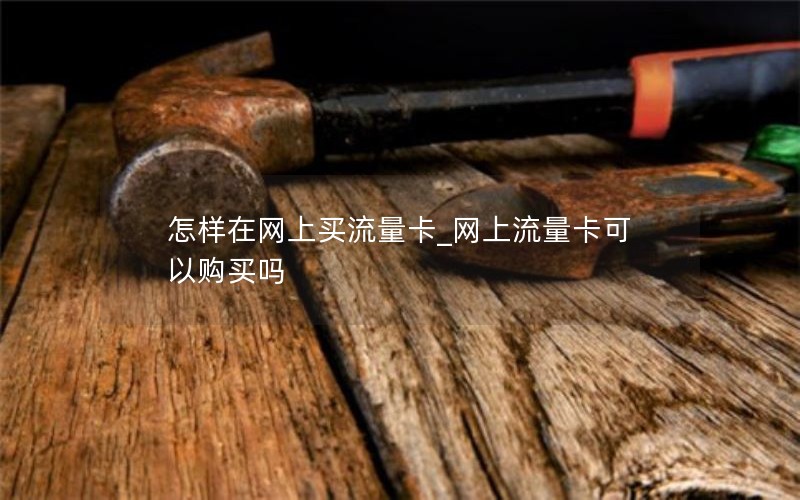 怎样在网上买流量卡_网上流量卡可以购买吗