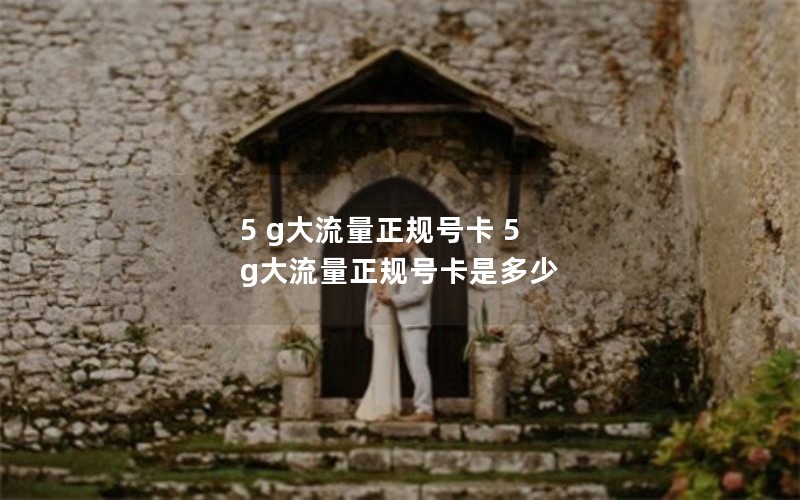 5 g大流量正规号卡 5 g大流量正规号卡是多少