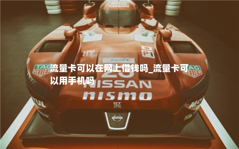流量卡可以在网上借钱吗_流量卡可以用手机吗