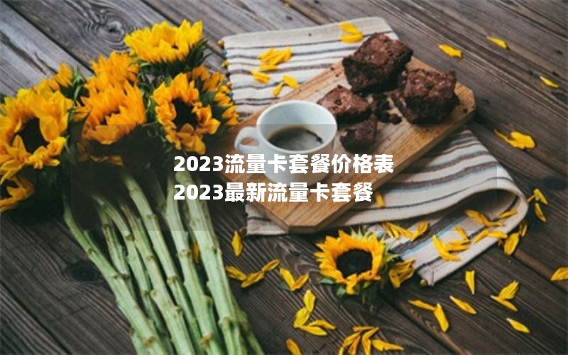 2023流量卡套餐价格表 2023最新流量卡套餐