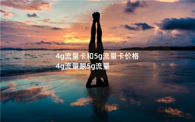 4g流量卡和5g流量卡价格 4g流量跟5g流量