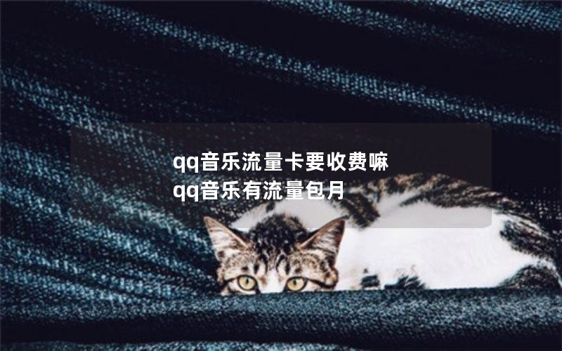 qq音乐流量卡要收费嘛 qq音乐有流量包月