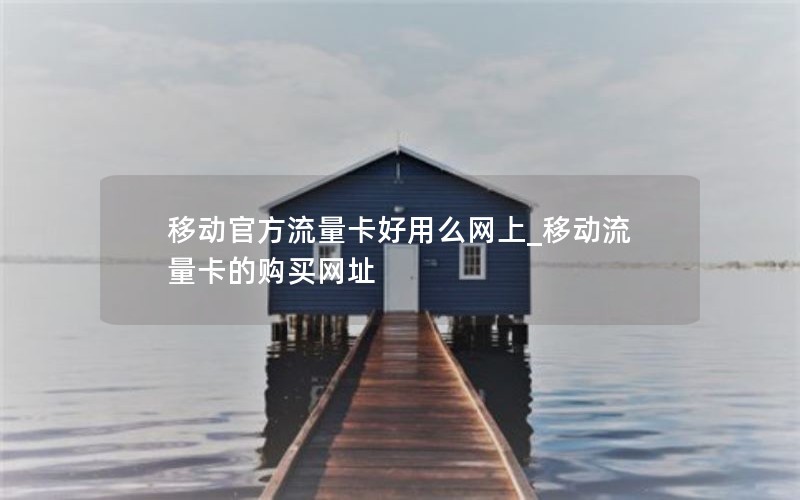 移动官方流量卡好用么网上_移动流量卡的购买网址