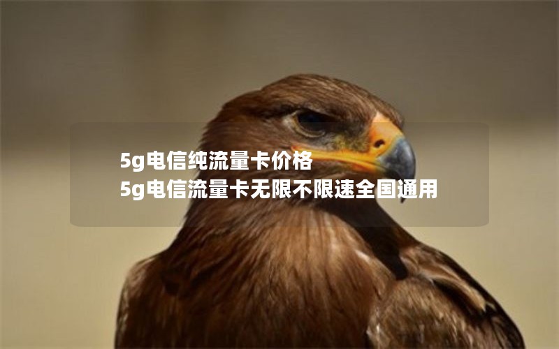 5g电信纯流量卡价格 5g电信流量卡无限不限速全国通用