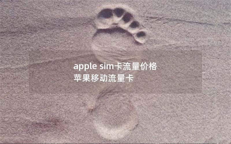 apple sim卡流量价格 苹果移动流量卡