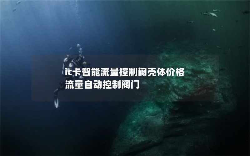 ic卡智能流量控制阀壳体价格 流量自动控制阀门