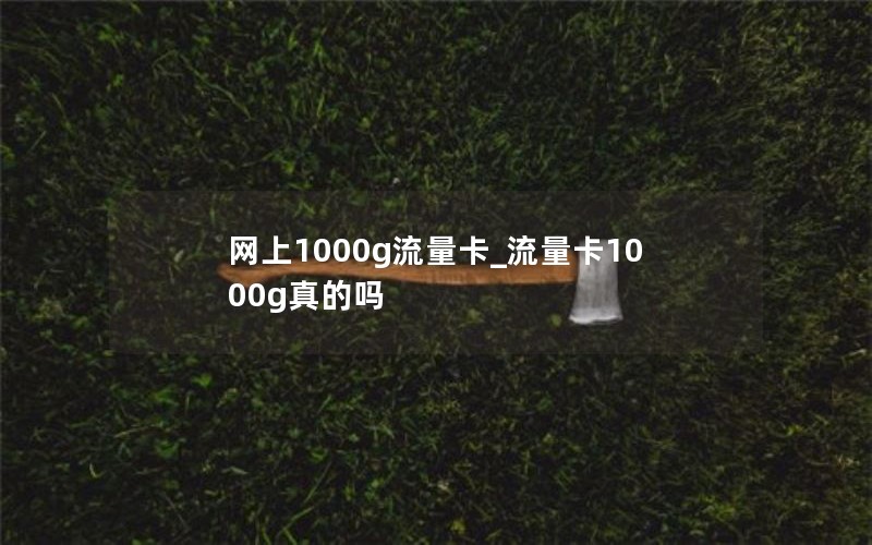 网上1000g流量卡_流量卡1000g真的吗