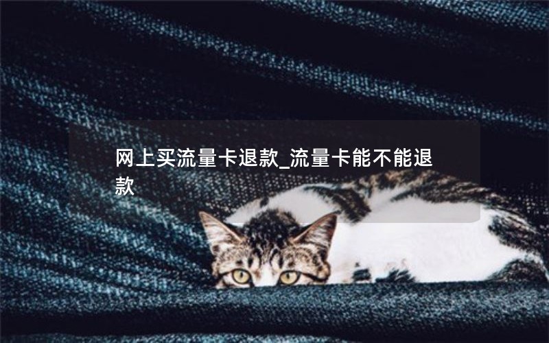 网上买流量卡退款_流量卡能不能退款