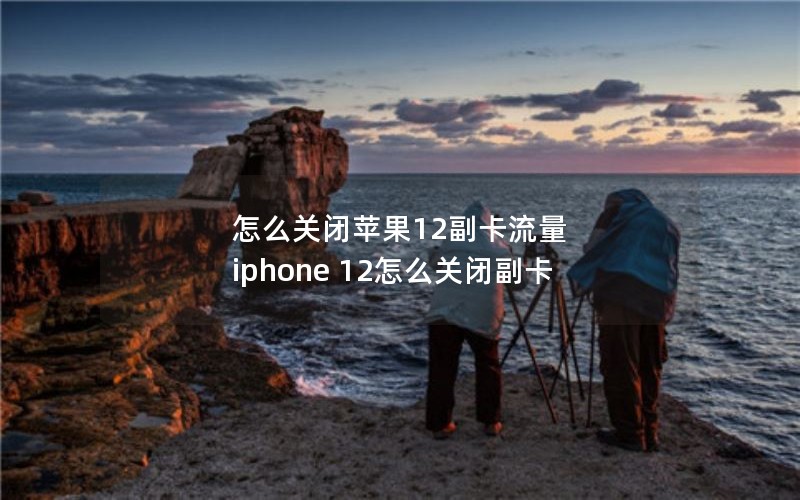 怎么关闭苹果12副卡流量 iphone 12怎么关闭副卡