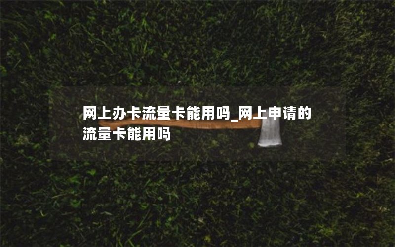 网上办卡流量卡能用吗_网上申请的流量卡能用吗