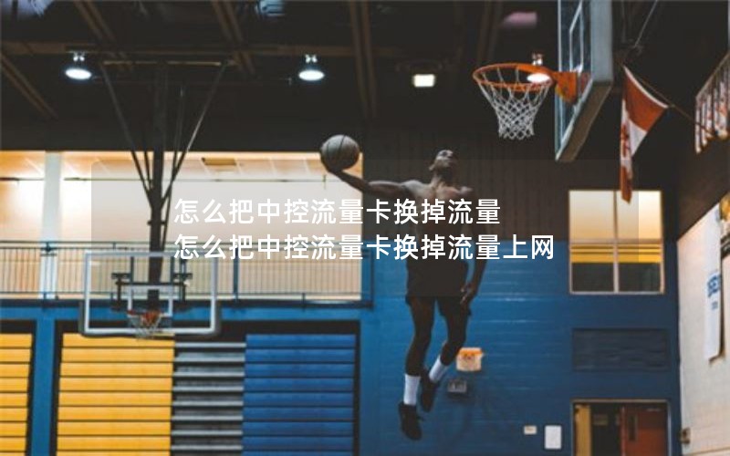 怎么把中控流量卡换掉流量 怎么把中控流量卡换掉流量上网