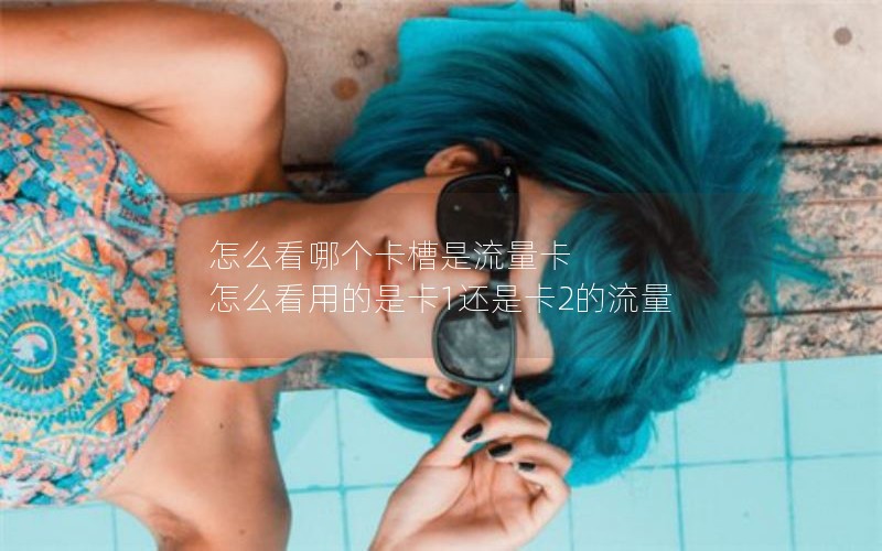 怎么看哪个卡槽是流量卡 怎么看用的是卡1还是卡2的流量