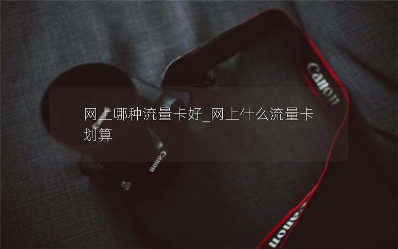 网上哪种流量卡好_网上什么流量卡划算