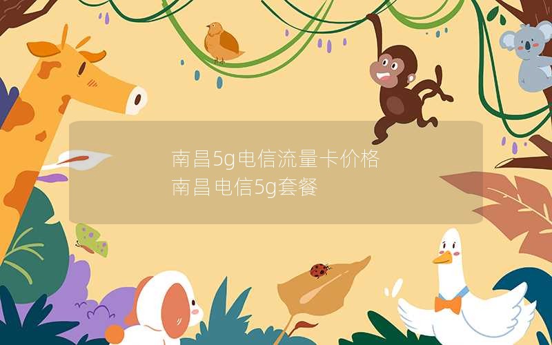 南昌5g电信流量卡价格 南昌电信5g套餐