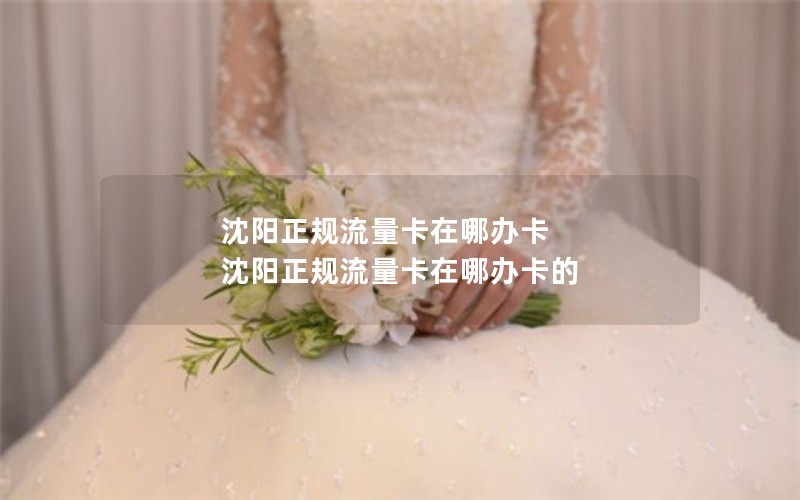 沈阳正规流量卡在哪办卡 沈阳正规流量卡在哪办卡的