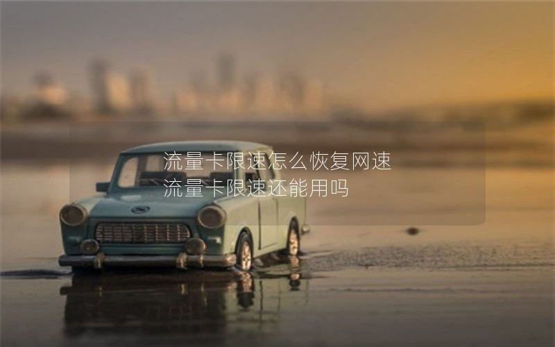 流量卡限速怎么恢复网速 流量卡限速还能用吗