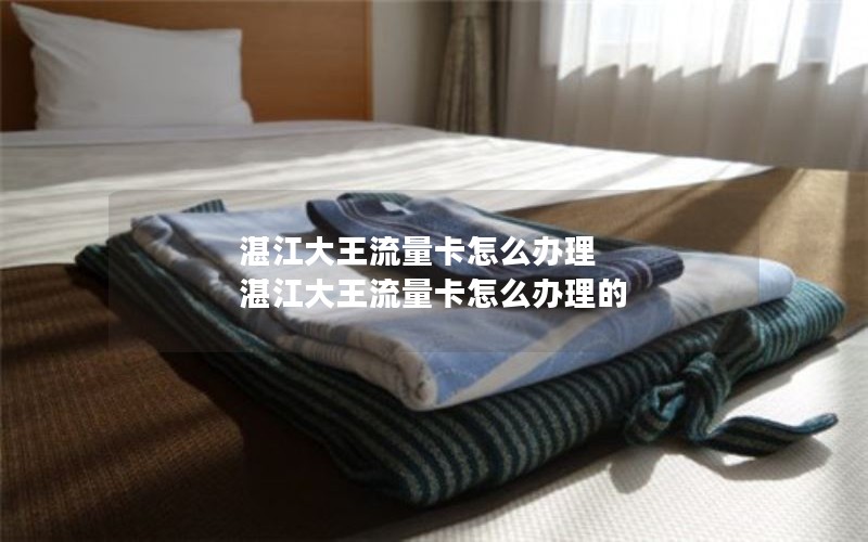 湛江大王流量卡怎么办理 湛江大王流量卡怎么办理的