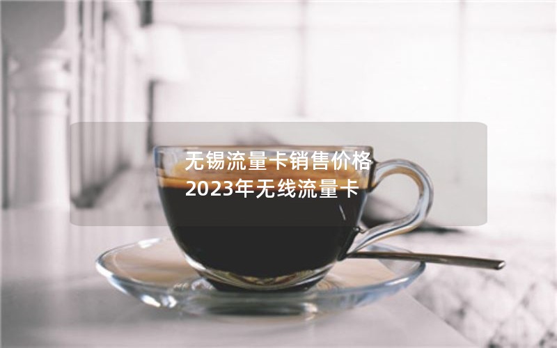 无锡流量卡销售价格 2023年无线流量卡