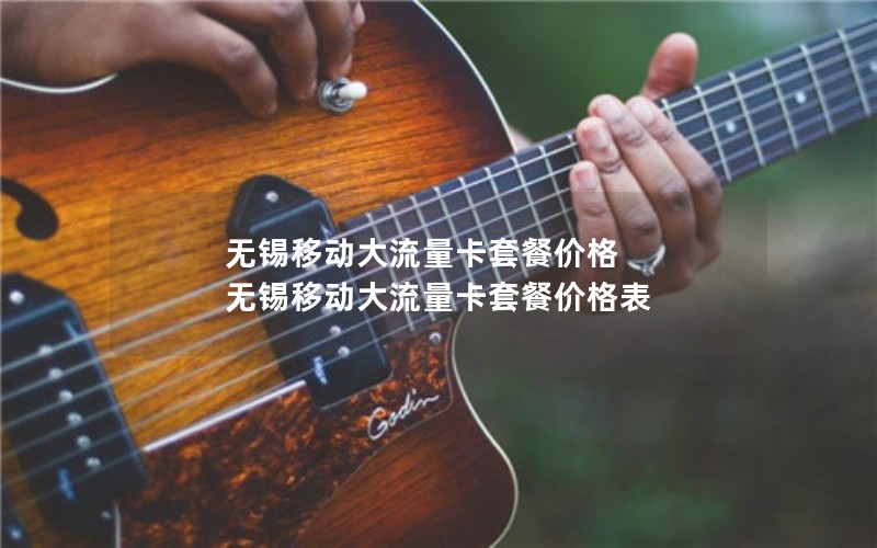 无锡移动大流量卡套餐价格 无锡移动大流量卡套餐价格表