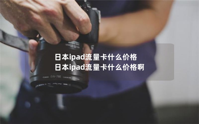 日本ipad流量卡什么价格 日本ipad流量卡什么价格啊