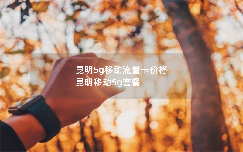 昆明5g移动流量卡价格 昆明移动5g套餐