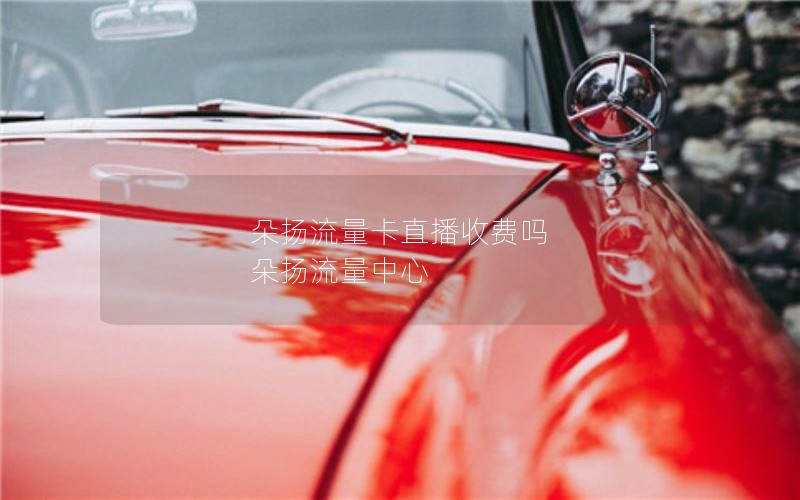朵扬流量卡直播收费吗 朵扬流量中心
