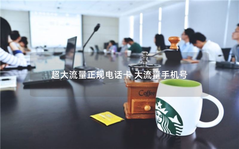 超大流量正规电话卡 大流量手机号