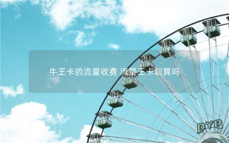 牛王卡的流量收费 流量王卡划算吗